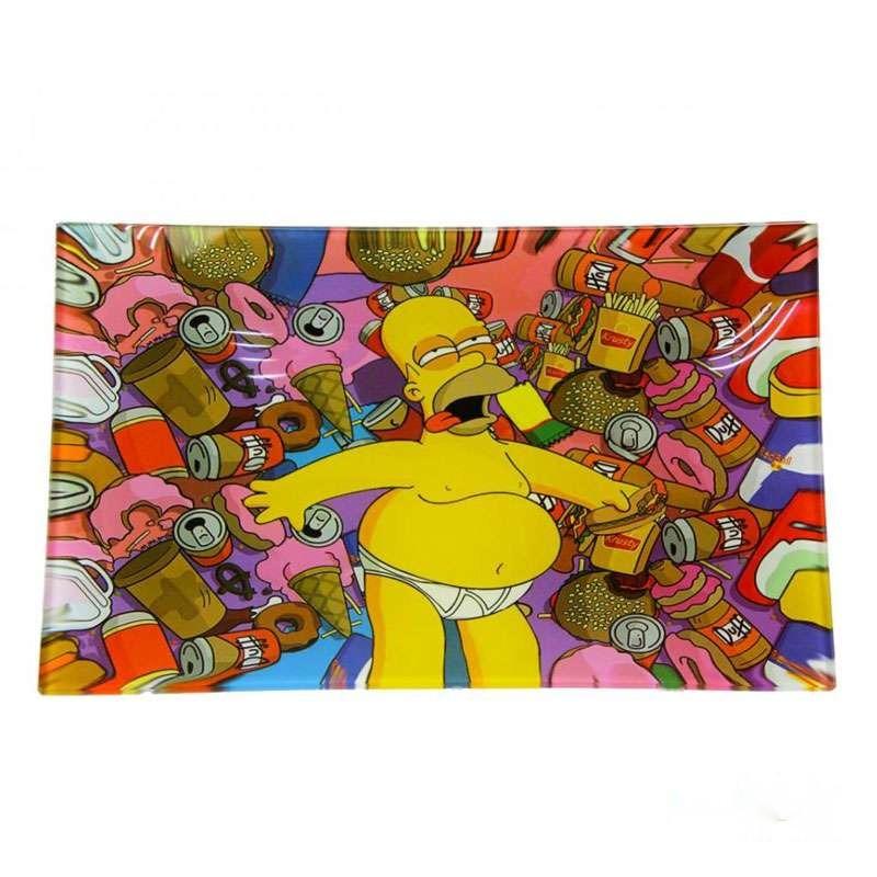 Поднос стеклянный Homer Simpson