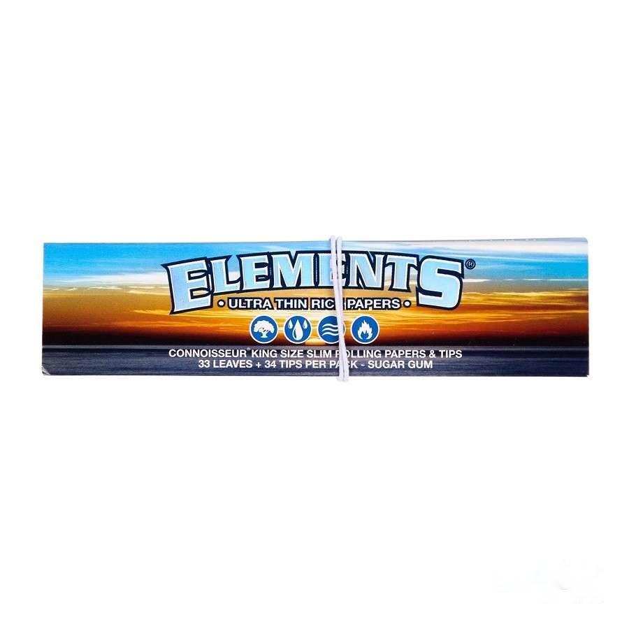 Бумажки c фильтрами Elements Connoisseur Slim King Size