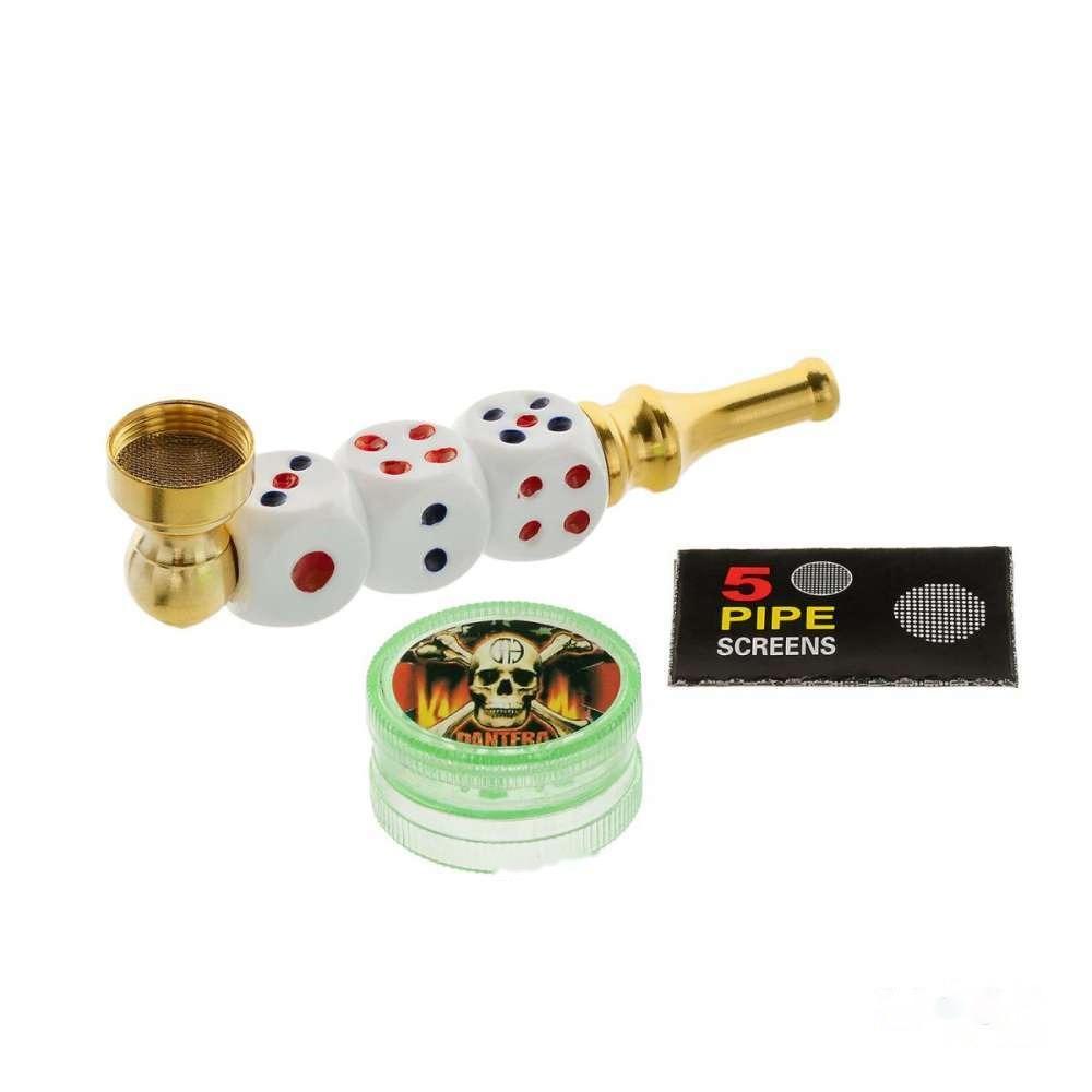 Трубка Dice 3 7,5см + сетки и гриндер
