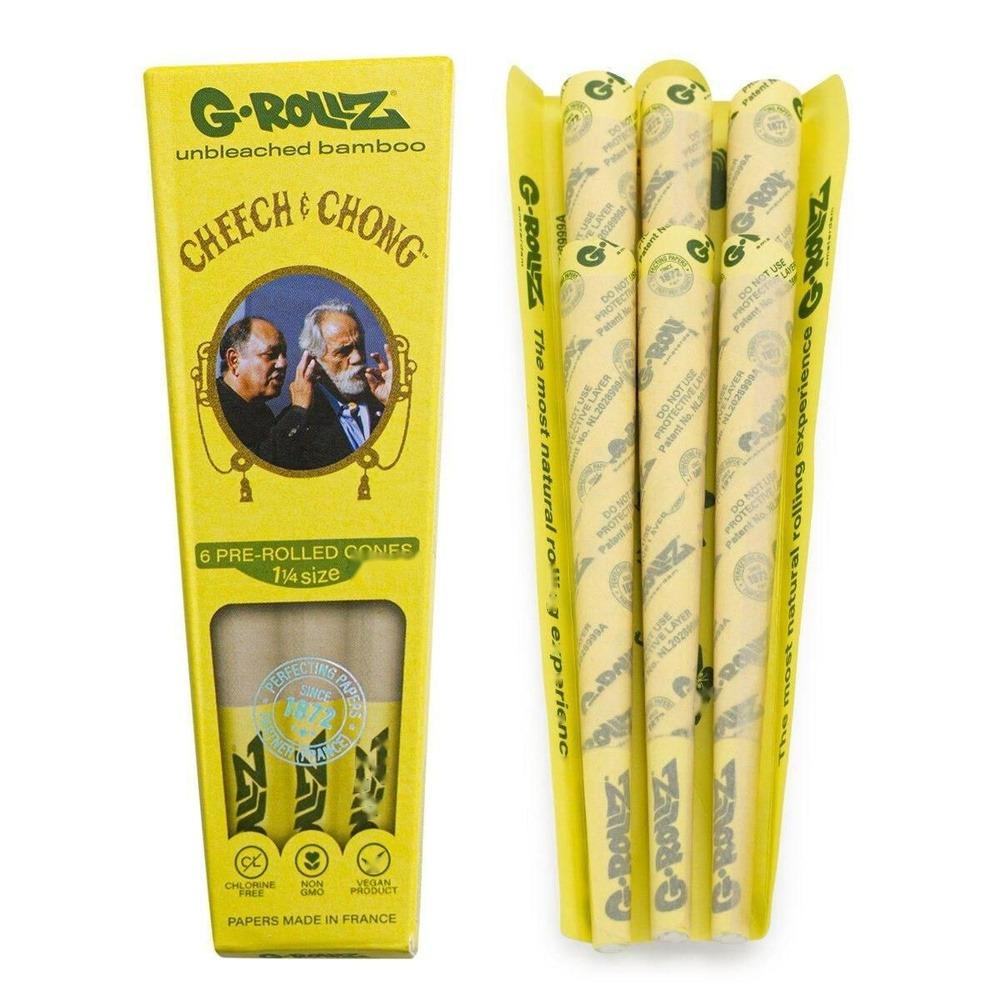 Конусы G-Rollz Cheech & Chong Bamboo Unbleached KS 3 шт