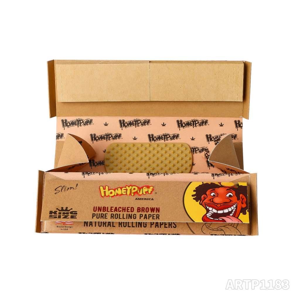 Бумажки Honey Puff Unbleached Brown