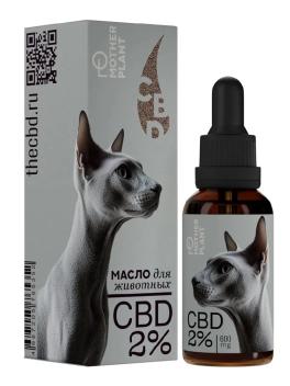 Масло КБД "Изолят" MotherPlant для животных 2% (600мг), 30 мл