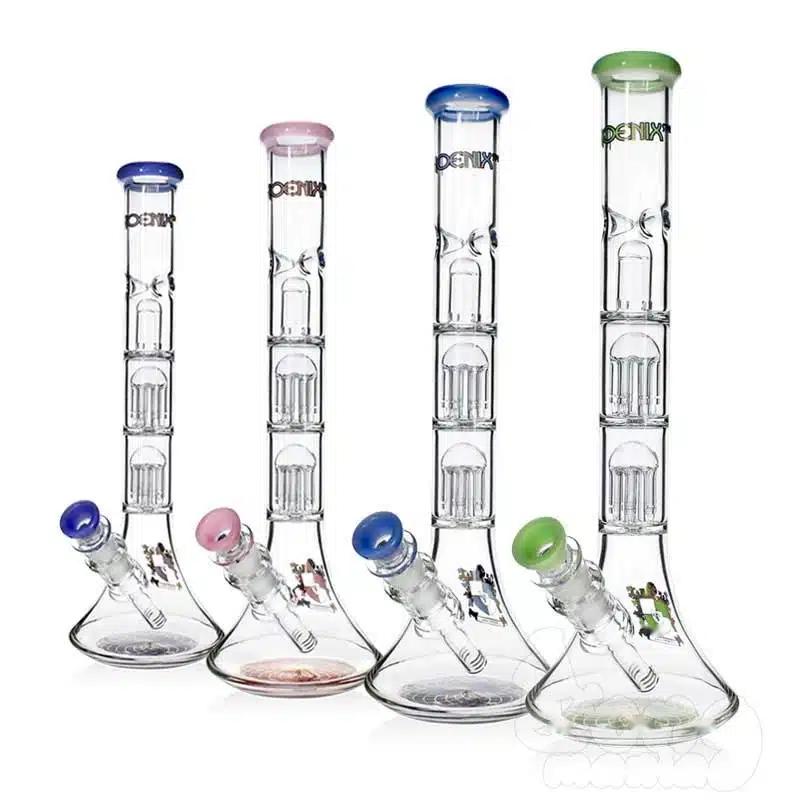 Бонг Phoenix double 6 tree arms perc ice holder 36